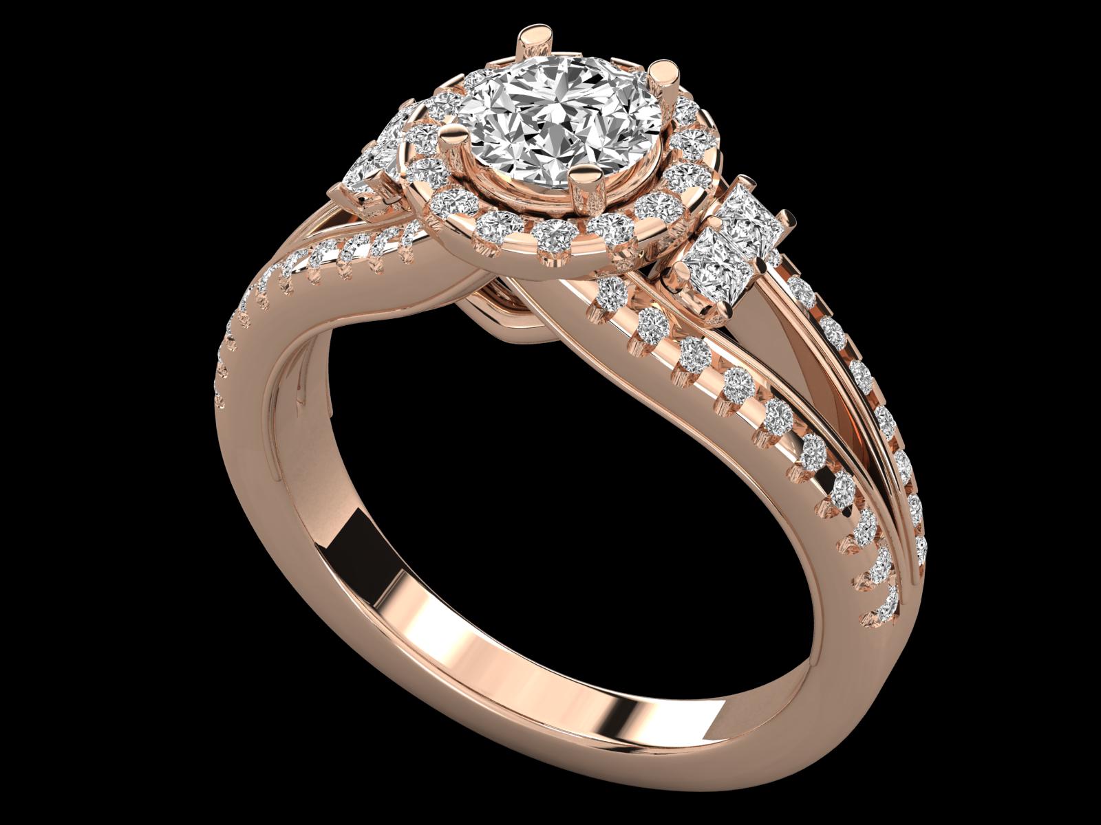 Regular Ring Models 57 Pcs, 3D STL Model Jewelry Ring Pack, Luxury Diamond Solitaire Ring ...