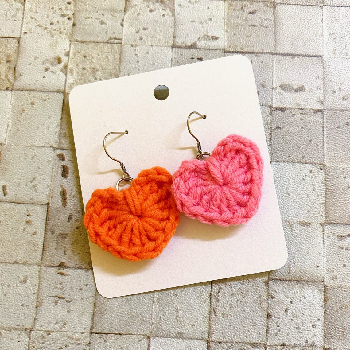 Crochet earrings yarn earrings cute earrings Etsy