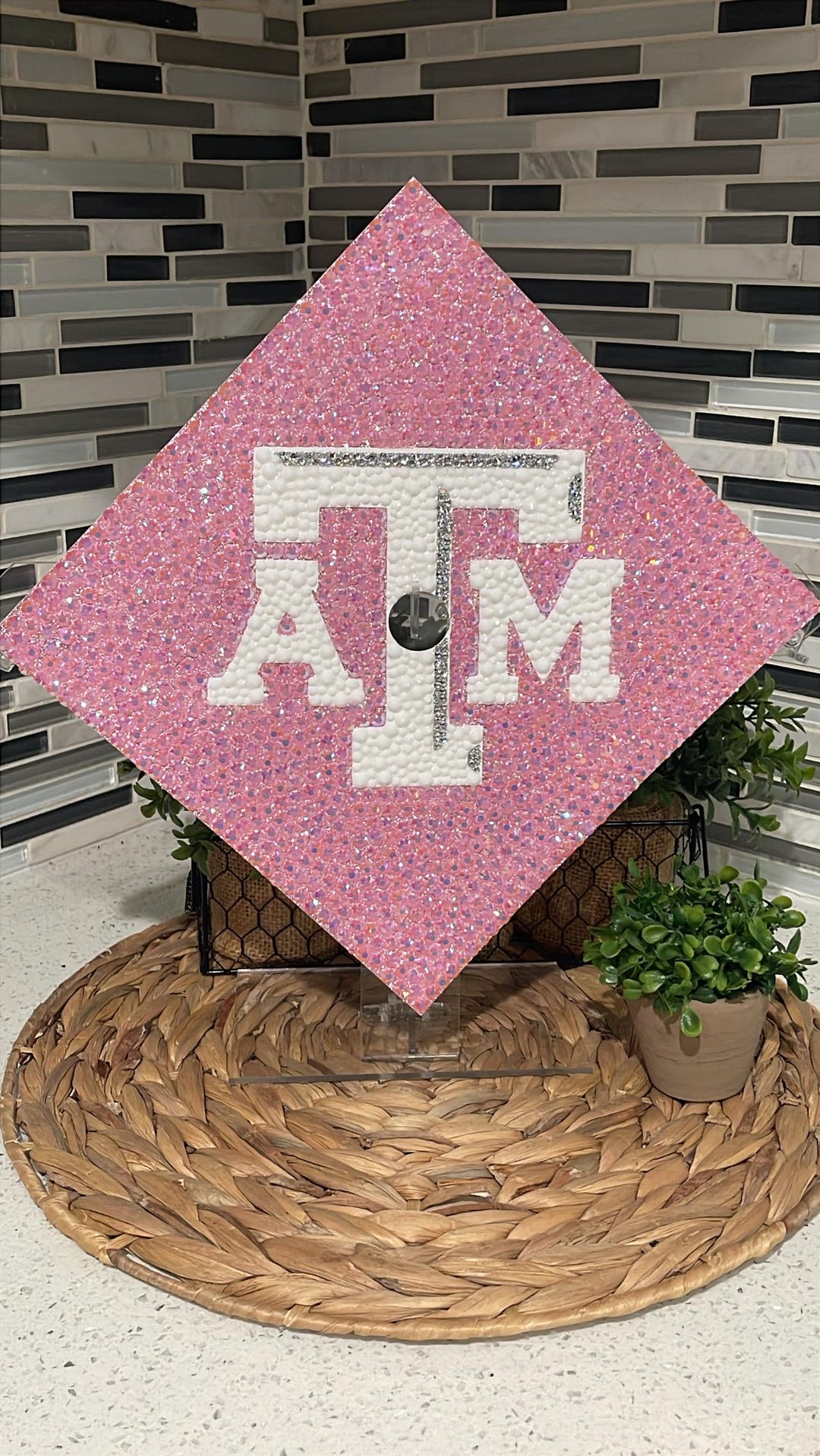 Texas A&M Aggies Pink Bling Topper (full Bling) - Etsy