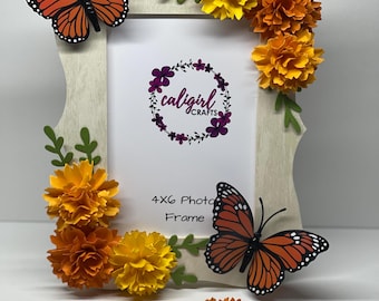 Marigold & Butterfly Frame
