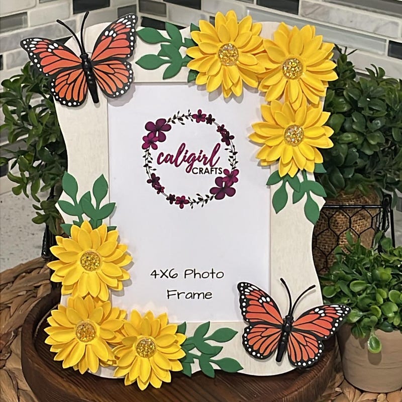 Sunflower Picture Frame - Etsy