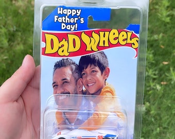 Custom Dad or Papa Wheel Gift Custom Gifts Personalized Gifts Dad Wheel Collector Dad Wheels Hot Wheels Cars Hot Wheels Packaging