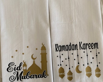 Ramadan and Eid kitchen decor, Ramadan Eid Tea Towel, Ramadan gift, Eid gift, Eid decoration, Islamic gift, New home gift, Islamic decor