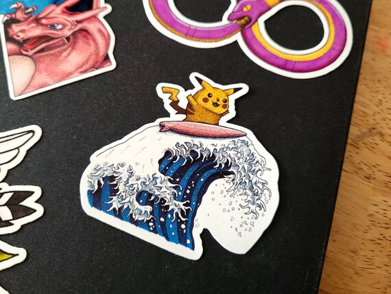 Surfin Pikachu Sticker