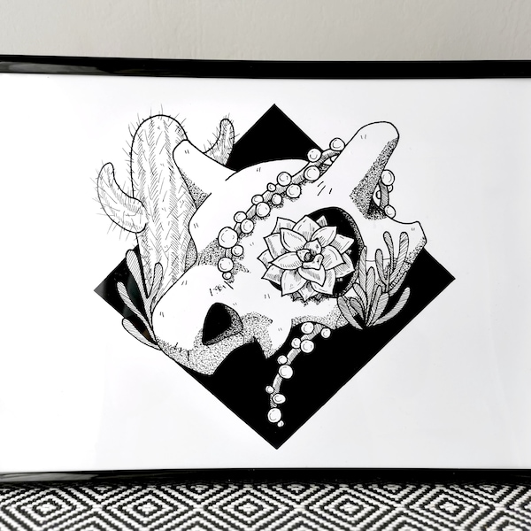 Pokemon Cubone Skull Art Print