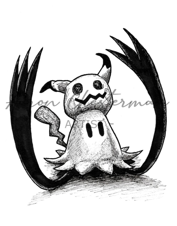 Mimikyu-Pokemon dibujo a lapiz by PandaGirl04 on DeviantArt
