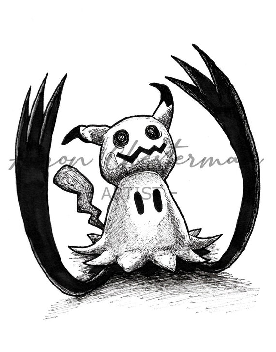 Mimikyu-Pokemon dibujo a lapiz by PandaGirl04 on DeviantArt