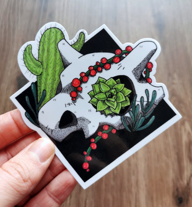 Cubone Sticker // Pokemon Sticker // Cubone Skull Sticker - Etsy