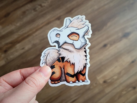 Growlithe x Cubone Sticker // Pokemon Sticker