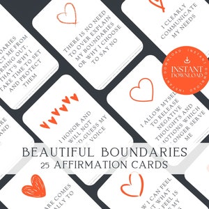 Positive Affirmation Cards INSTANT DOWNLOAD, Self Care Printables, Empowerment, Manifesting Cards, Intention Affirmations, Mindfulness PDF