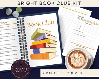 Printable Book Club Planner, Book Club Discussion, Book Review, Reading Planner, Book Club Review, Book Club Printables, Book Club Prompts