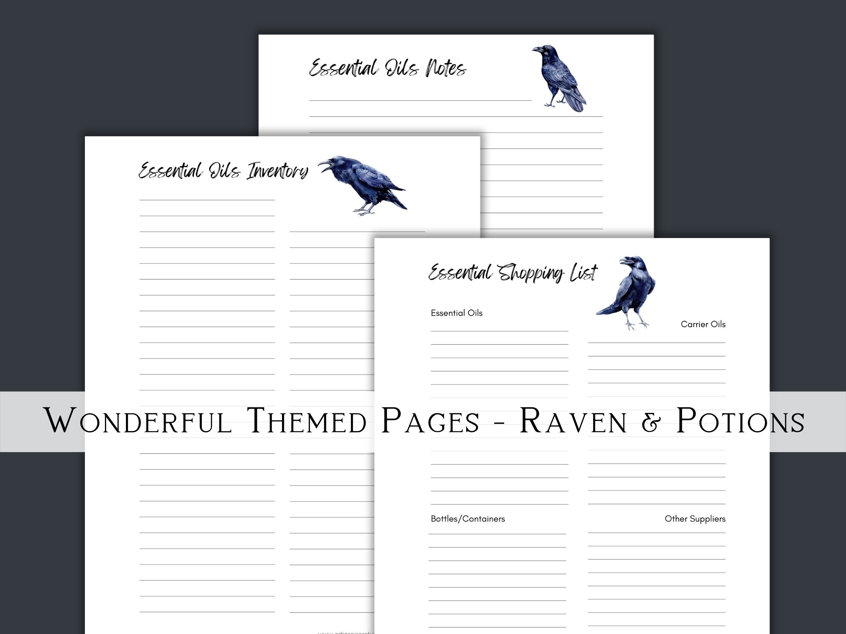 Essential Oils Printable Printable Essential Oil Journal - Etsy