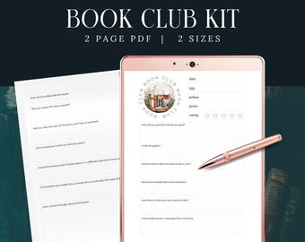 Club de lectura de vinos imprimible, debates del club de lectura, descarga, preguntas para el club de lectura, regalos para el club de lectura, preguntas para la reunión de lectura, reunión del club