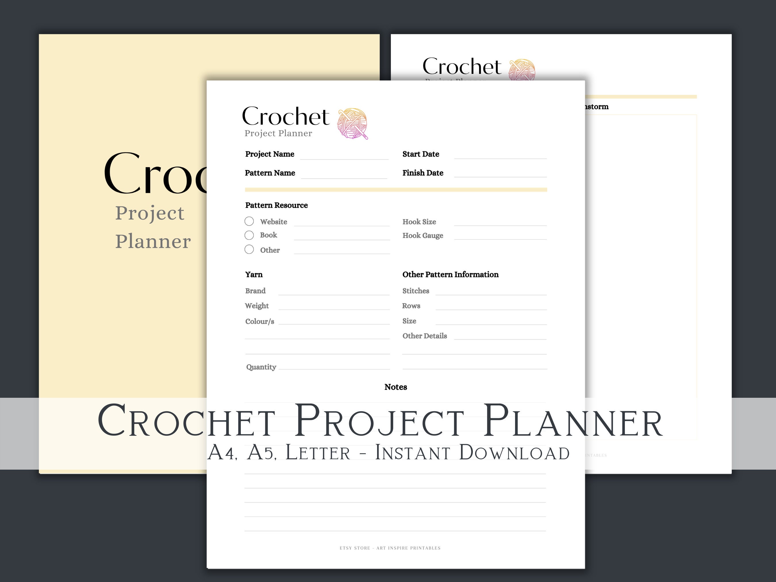 A Crochet Journal: A Journal for Crochet Projects [Book]