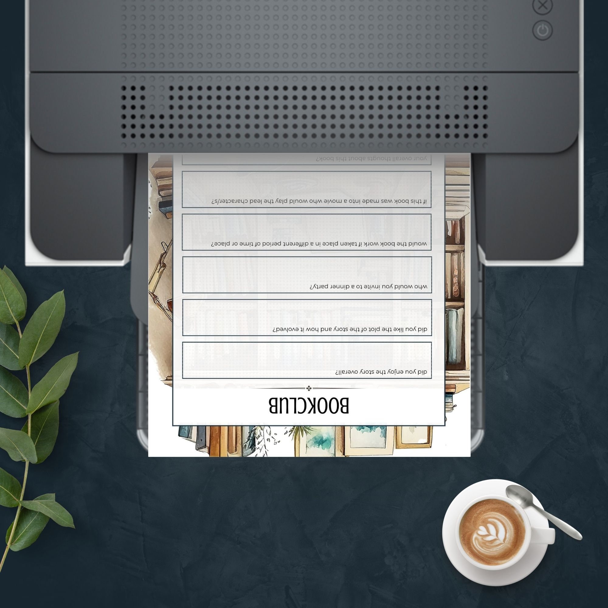 Book Club Printable, Book Club Discussions, DOWNLOAD, Questions for ...