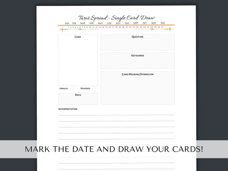 Tarot Journal Printable, Tarot Spreads Bundle, Printable Tarot Layouts ...