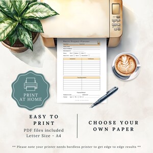 Resin Project Printable, Resin Planner PDF, Resin Printable, Craft Project Printable, Resin Craft Project, Project Printable, Resin Notes, image 7