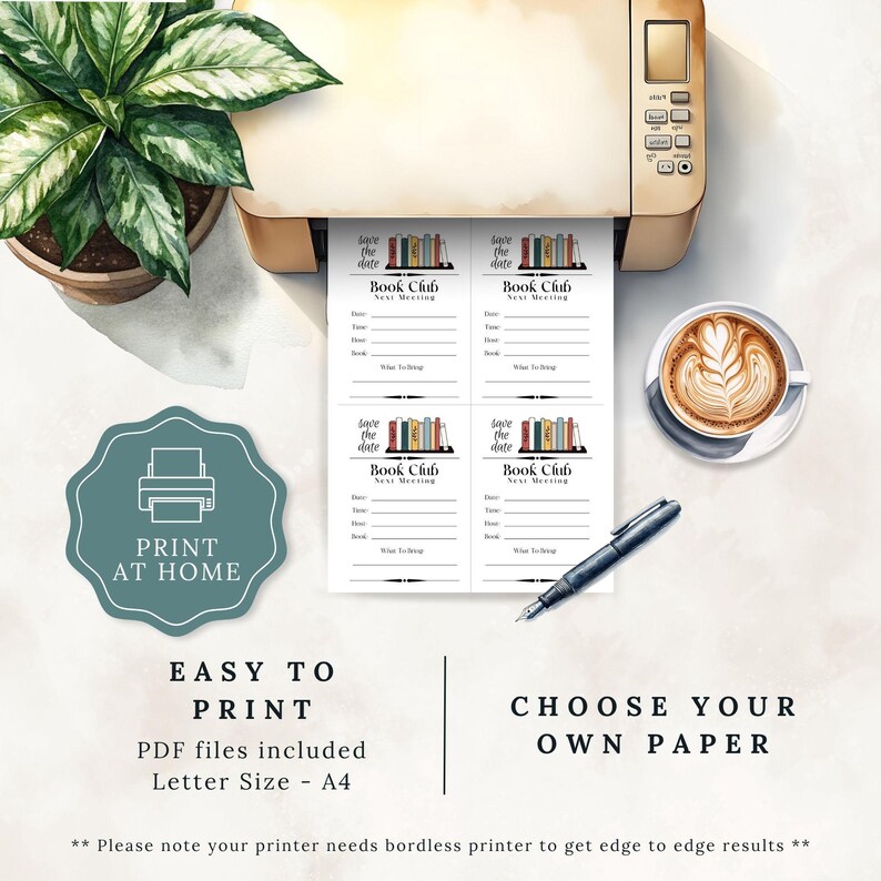 Book Club Save The Date, Book Club Kit, Book Club Printables, Book Club Contact List, Book Club Bookmarks, Book Club Bookshelf Kit, BookClub image 7