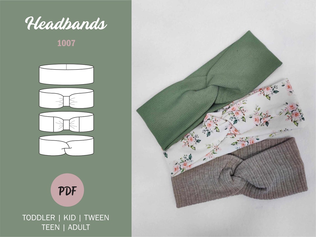 Headbands Sewing Pattern PDF - Etsy Ireland