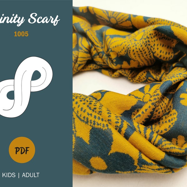 Infinity Scarf  - Sewing Pattern - PDF