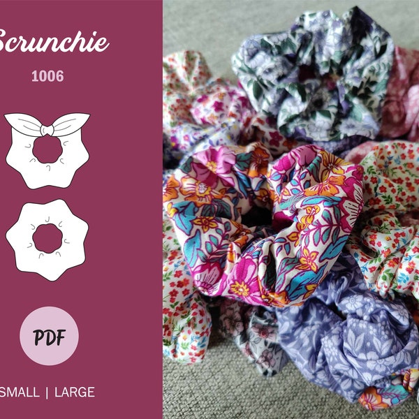 Scrunchie - Sewing Pattern - PDF