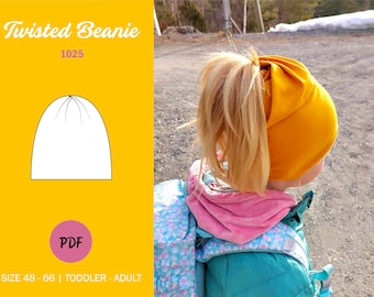 NEU! Twisted Beanie - Schnittmuster - PDF