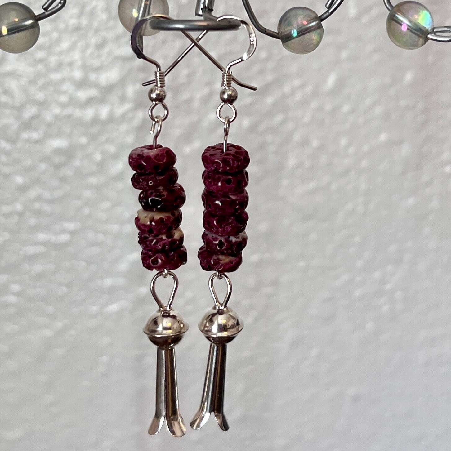 Purple Spiny Oyster Post Earring
