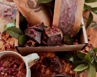 Cacao + Rose Ritual Kit, ceremonial cacao