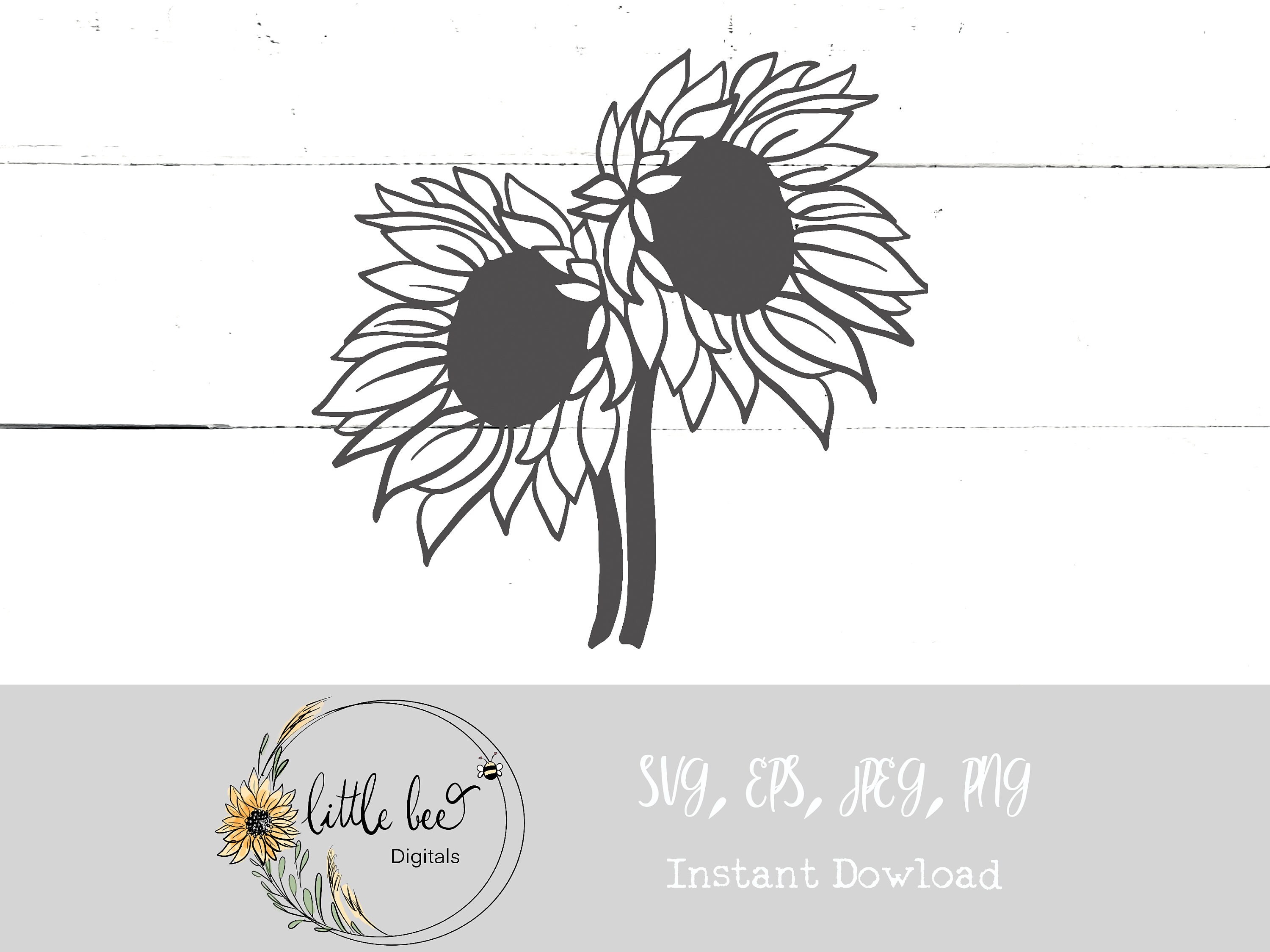Sunflower Bunch SVG Sunflower Bunch Digital Download | Etsy