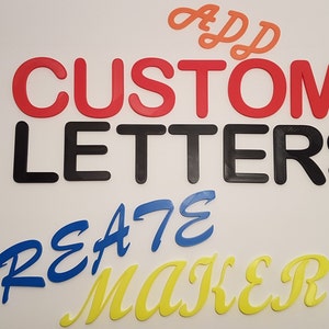 CUSTOM 3D Printed Letters Great for Projects and Decor, Made in USA