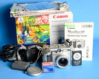 Canon PowerShot G6 Digicam with 7.1 Megapixels CCD sensor / Canon High End Vintage Digital Camera g 6