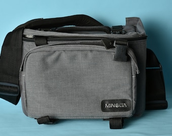 Spacious Minolta Photo Camera Bag - for cameras analog X700 X300 etc or digital