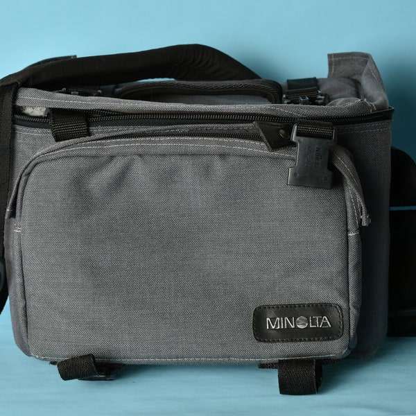 Spacious Minolta Photo Camera Bag - for cameras analog X700 X300 etc or digital