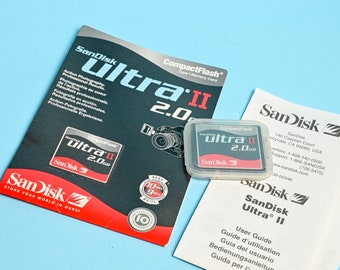 Sandisk Ultra II 2GB Speicherkarte Compact Flash // für Digitalkameras Canon G6 und ältere DSLR Canon 5D Olympus E3 D700 etc Digitalkameras