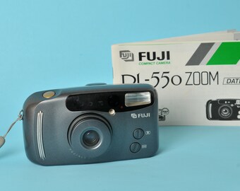 Fuji DL-550 Zoom Date Panorama  // 100% working & film tested // Compact 35mm Vintage Analog Film Camera - Lomography