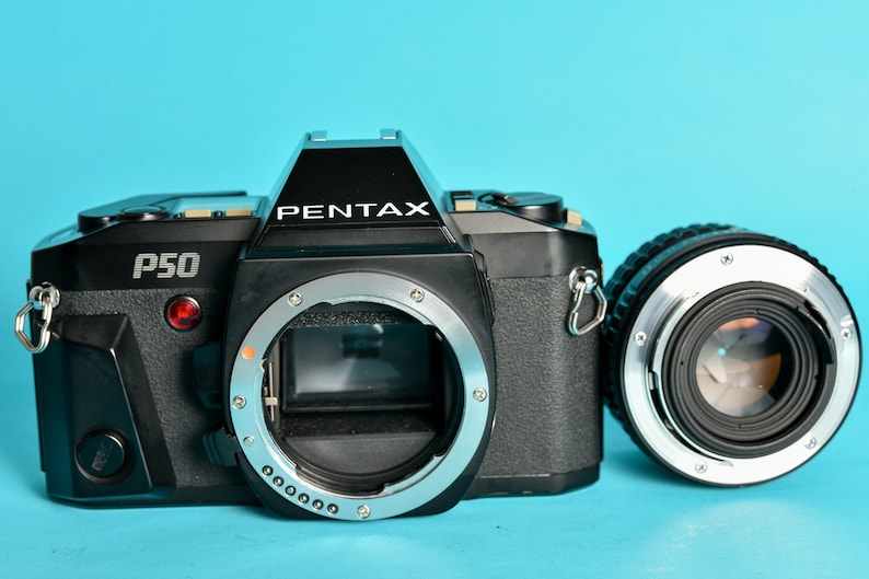 Pentax P50 SMC 55mm 1.8 lens and ME Winder // 35mm Analog SLR Film P5 camera Works with winder only image 7