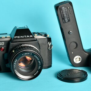 Pentax P50 SMC 55mm 1.8 lens and ME Winder // 35mm Analog SLR Film P5 camera Works with winder only image 6