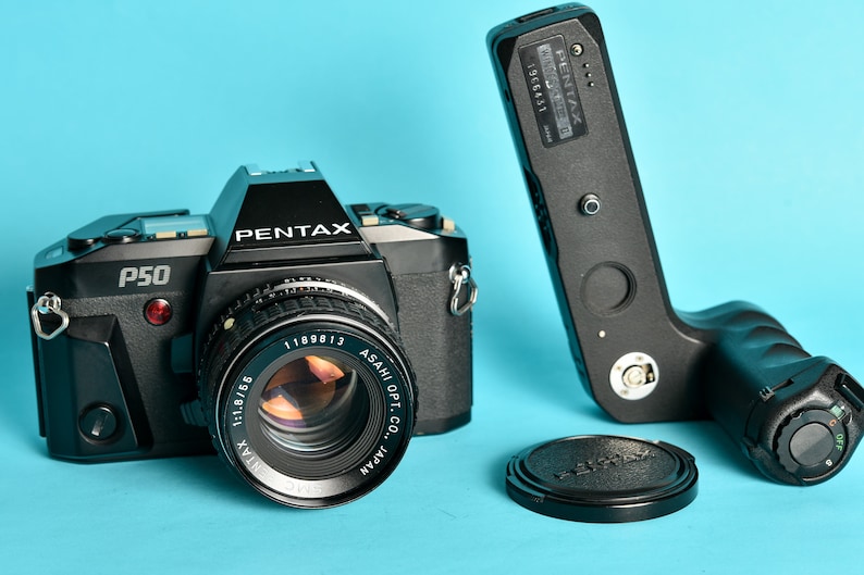 Pentax P50 SMC 55mm 1.8 lens and ME Winder // 35mm Analog SLR Film P5 camera Works with winder only image 6