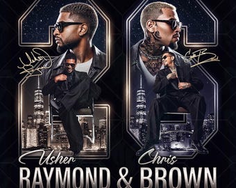 Usher Chris Brown Raymond and Brown R&B-turné PNG (digital nedladdning)