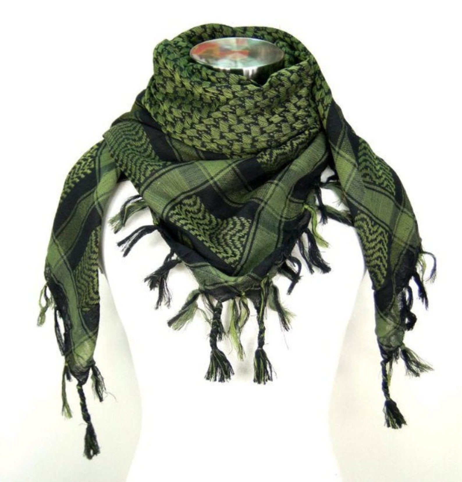 Shemagh Cotton Green Scarf for Men Military Tactical Desert Etsy