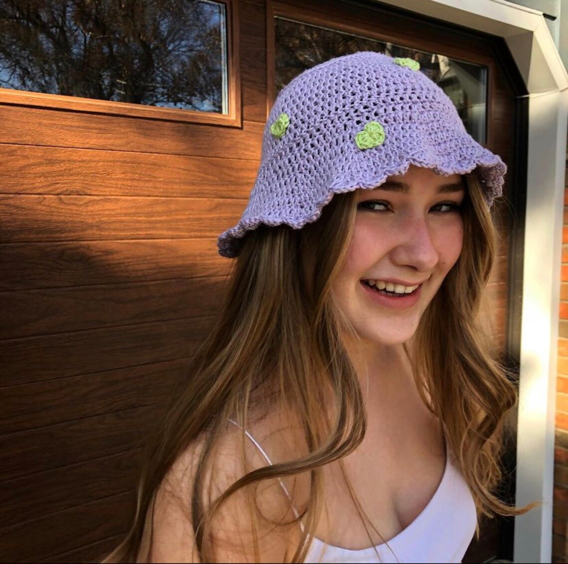 The Picnic Bucket Hat CROCHET PATTERN Knit Cottage Core Etsy