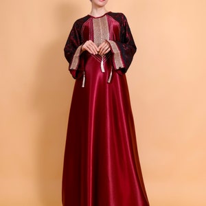 Red abaya, abaya dubai wholesale, abaya islamic clothing, modern abaya, luxury abaya, cheap abaya online usa, abaya collection, abaya robe, image 3