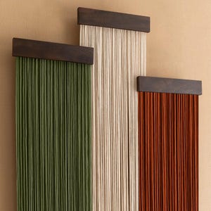 Rustic Macrame Fiber Wall Hanging | Elegant Boho Cotton Art | Made for Modern Interiors V81