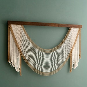 Boho Wall Art, Living Room Decor, Yarn Wall Art, Macrame Wall Hanging, Modern Farmhouse Art, Farmhouse Wall Decor, Modern Tapestry V59