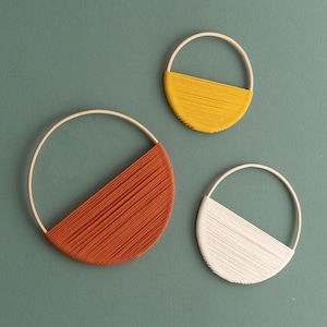 Circle Wall Decor, Minimalist Wall Art, Geometric Art, Circle Wall Hanging, Boho Circle Wall Art, Mid Century Modern, Hoop Wall Hanging W23