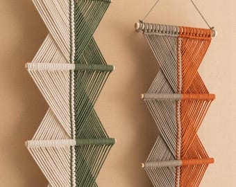 Macrame Wall Hanging for Rustic Boho Minimalist Wall Decor V77