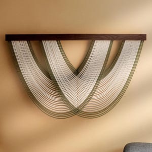 Yarn Wall Hanging, Macrame Large, Boho Decor, Large Tapestry, Bohemian Wall Decor, Fiber Wall Decor, Housewarming Gifts V56