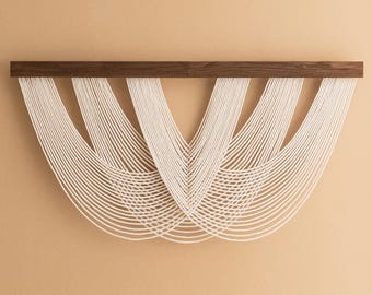 Macrame Wall Art, Modern Macrame, Farmhouse Decoration, Yarn Tapestry, Wall Minimalist, Fiber Art, Tapestry Wall Art, Tapestry Hanging V28