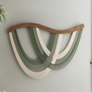 トレンディなウォールアート、ファームハウス風インテリア、スカンジナビア風インテリア、リビングルームのウォールアート、ミニマリスト風ウォールアート、ホームオフィスのインテリア、ハンドメイドマクラメ V93