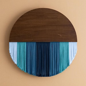 Circle Wall Hanging, Scandinavian Decor, Geometric Decor, Circle Macrame, Macrame Wall Art, Macrame Wall Decor, Modern Macrame V07